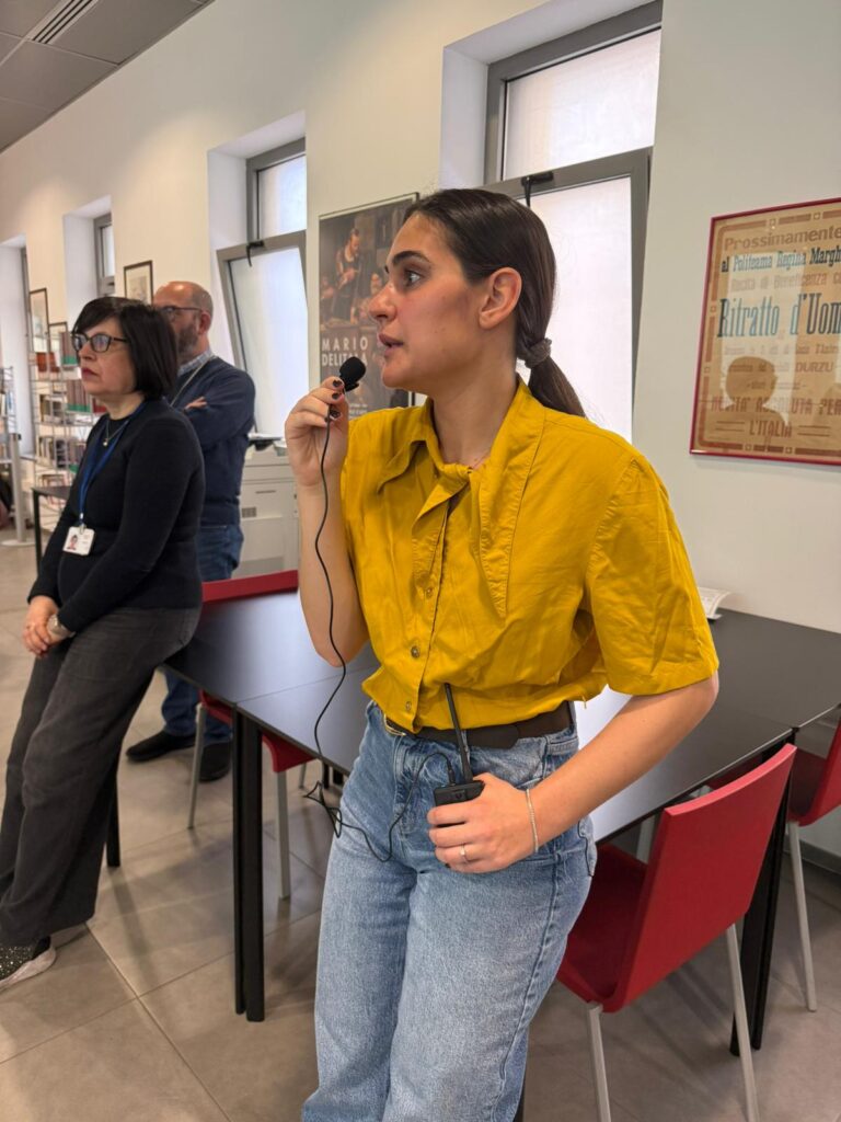 interpretariato simultaneo con bidule alla MEM di Cagliari con interprete Virginia Pili